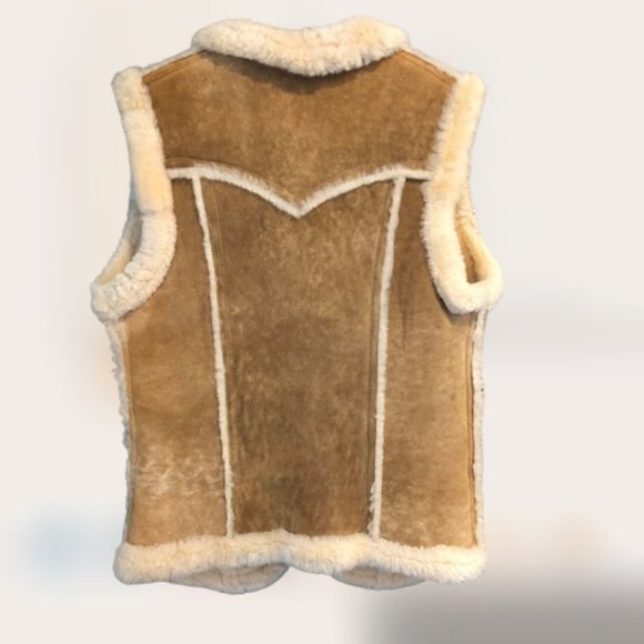 Authentic Brown Rabbit Fur Vest (Size S) - Picture 6 of 7